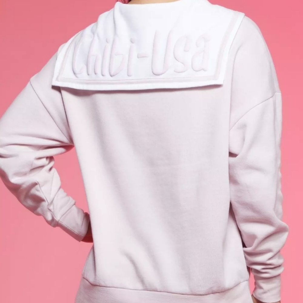 SAILOR MOON Her Universe Chibi-Usa schoolgirl‎ collar sweater sweatshirt XL - Picture 4 of 11